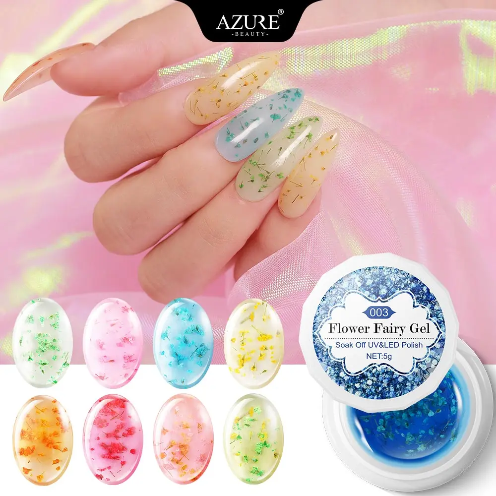Azure Beauty Flowers Decorations UV Nail Gel Polish Soak Off Shiny Sequins Led Gel Nail Enamel Hybrid UV Gel Varnish Lacquer
Azure Beauty Flowers Decorations UV Nail Gel Polish Soak Off Shiny Sequins Led Gel Nail Enamel Hybrid UV Gel Varnish Lacquer