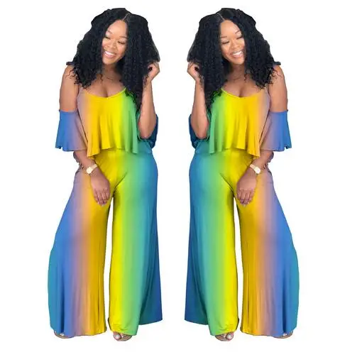 2019 Robe Temperament Style Brand Office Women Long Jumpsuit Half Sleeve Off Shoulder Chiffon Overalls Romper DW339
2019 Robe Temperament Style Brand Office Women Long Jumpsuit Half Sleeve Off Shoulder Chiffon Overalls Romper DW339
