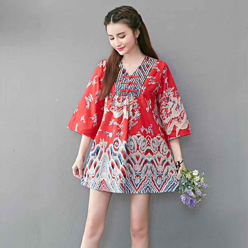 2019 Summer Ethnic Style Print Shirts Original Blouse Women's Print Long Shirt Women Tops and Blouses
2019 Summer Ethnic Style Print Shirts Original Blouse Women's Print Long Shirt Women Tops and Blouses
