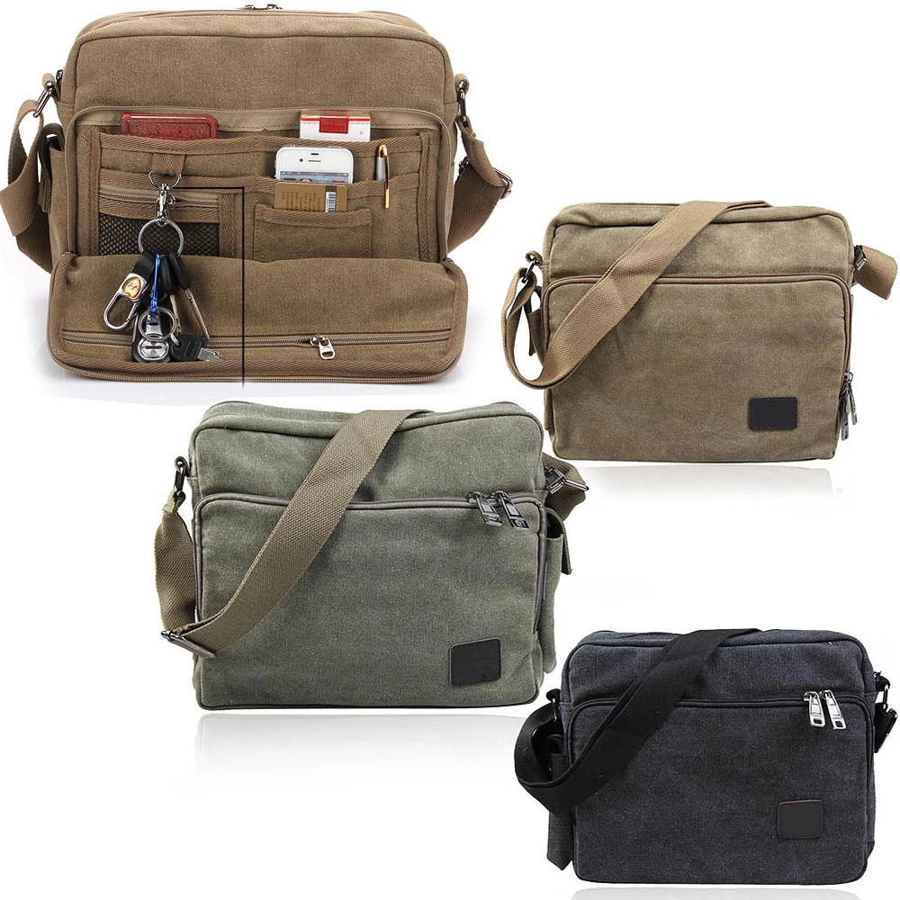 Fashion Men's Vintage Canvas Shoulder Bag Handbag Business Messenger SchoolBag 3 Colors E2shopping LBY2017
Fashion Men's Vintage Canvas Shoulder Bag Handbag Business Messenger SchoolBag 3 Colors E2shopping LBY2017