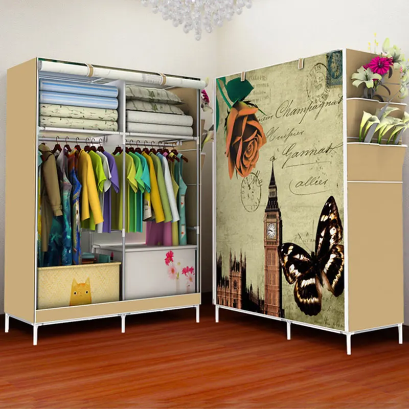 Simple Non-woven Cloth Folding Wardrobe DIY Assembly Bedroom Clothes Storage Cabinet Panoramic Pattern Large Wardrobe Closet
Simple Non-woven Cloth Folding Wardrobe DIY Assembly Bedroom Clothes Storage Cabinet Panoramic Pattern Large Wardrobe Closet