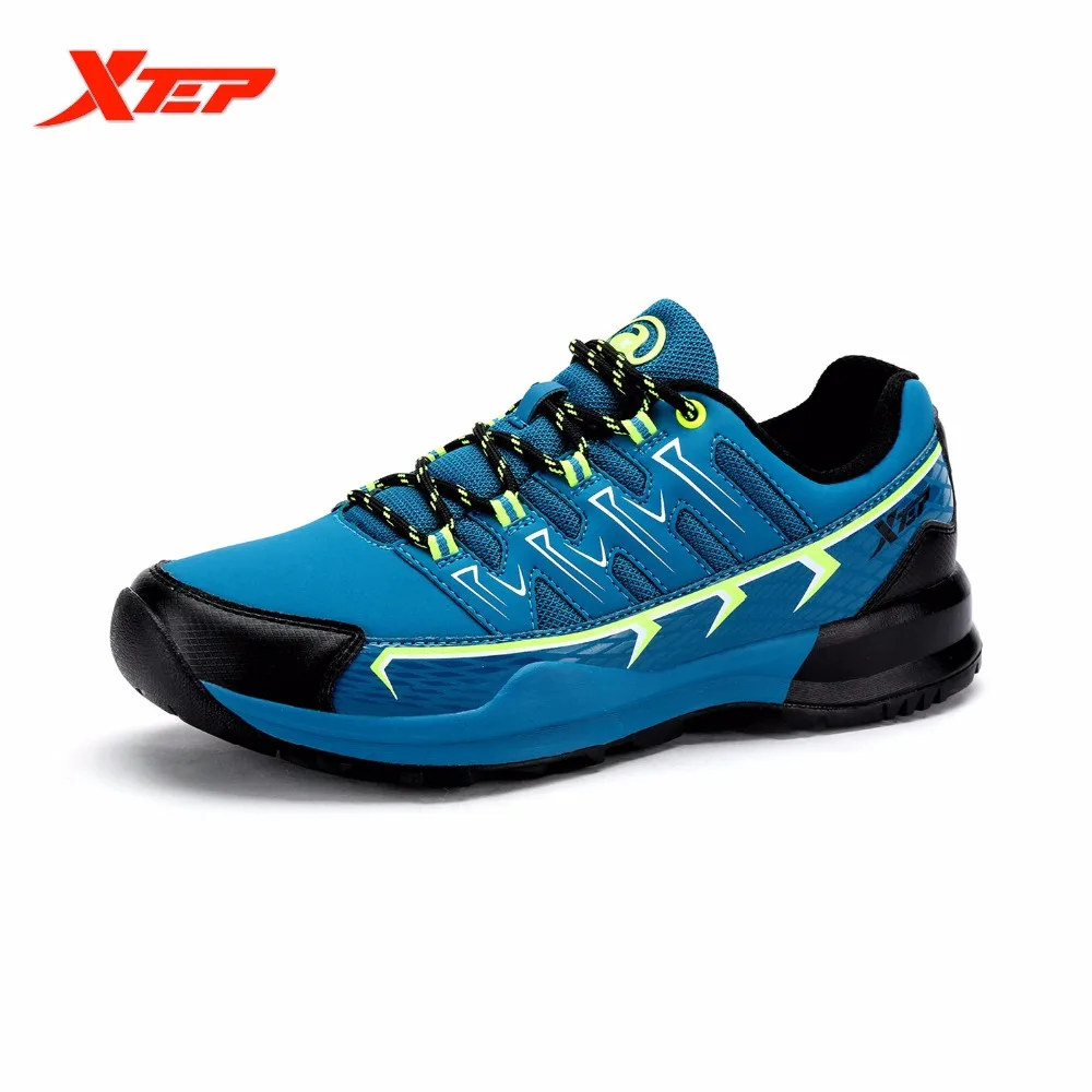 Image XTEP Brand Cheap Running Shoes for Men Athletic Sneakers Damping Sports Shoes Autumn Winter Leather Men s Shoes 984419119083