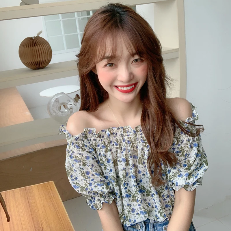 Summer Women's Blouses Korean Ulzzang Lovely Sweet Floral Collar Collar Blouse Kawaii Female Ins Chic Top For Women Vintage
Summer Women's Blouses Korean Ulzzang Lovely Sweet Floral Collar Collar Blouse Kawaii Female Ins Chic Top For Women Vintage