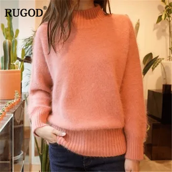 RUGOD 2019 Turtleneck Solid New Sweet Women Sweaters Knitted Warm Women Tops Casual Women Pullovers pull femme hiver 
RUGOD 2019 Turtleneck Solid New Sweet Women Sweaters Knitted Warm Women Tops Casual Women Pullovers pull femme hiver