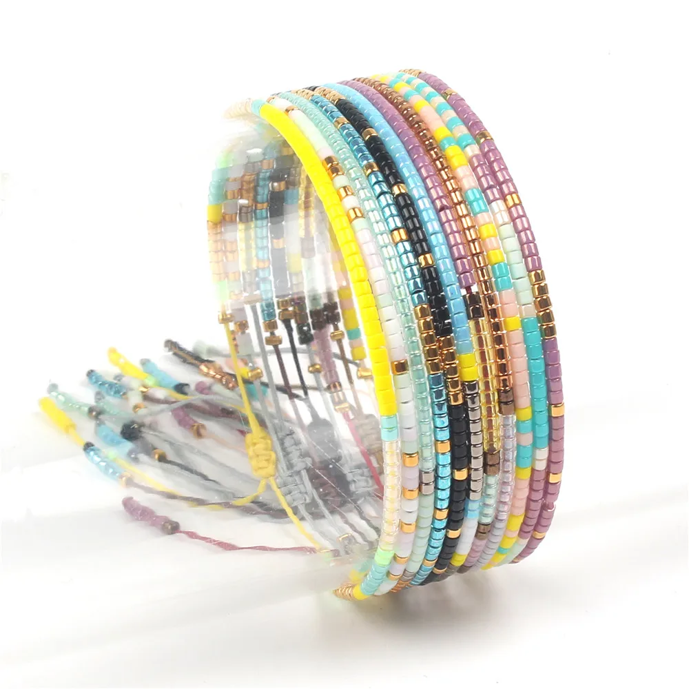 Shinus 10pcs/lot MIYUKI Bracelet Fringe Seed Bead Joyeria Handmade Accessories Top Summer Jewelry Lover Color Rainbow 19 Mexico
Shinus 10pcs/lot MIYUKI Bracelet Fringe Seed Bead Joyeria Handmade Accessories Top Summer Jewelry Lover Color Rainbow 19 Mexico