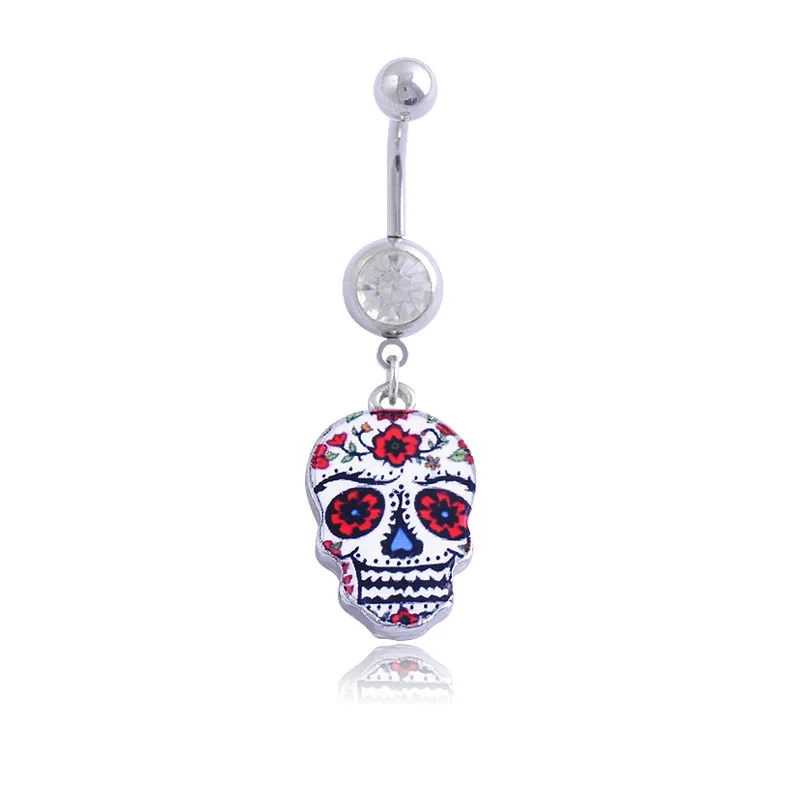 Unique Punk 3D Painting Skull Surgical Steel Belly Button Rings,Piercing Nombril Joias Ouro Pircing Bijoux Piercing Ombligo
Unique Punk 3D Painting Skull Surgical Steel Belly Button Rings,Piercing Nombril Joias Ouro Pircing Bijoux Piercing Ombligo