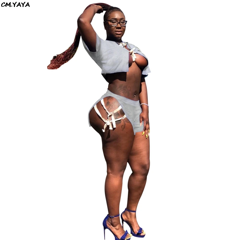 2019 women summer lace up sexy short sleeve crop top & shorts suit two piece set club party night tracksuit outfit 2color K8771
2019 women summer lace up sexy short sleeve crop top & shorts suit two piece set club party night tracksuit outfit 2color K8771