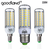 Goodland E27 LED Lamp 220V SMD 5730 E14 LED Light 24 36 48 56 69 72 LEDs Corn Bulb Chandelier For Home Lighting LED Bulb image