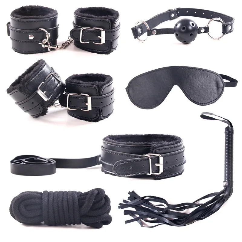 7Pcs Black Soft PU Leather Handcuffs Restraints Babydoll Sexy Teddy Lingerie Hot Ankle Cuffs Temptation Lenceria Sexy Underwear
7Pcs Black Soft PU Leather Handcuffs Restraints Babydoll Sexy Teddy Lingerie Hot Ankle Cuffs Temptation Lenceria Sexy Underwear