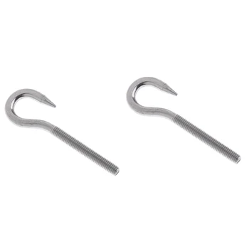 2 Pieces 304 Stainless Steel Threaded Screw Hook Eye Bolt Boat Parts M4 M5, Marine Grade
2 Pieces 304 Stainless Steel Threaded Screw Hook Eye Bolt Boat Parts M4 M5, Marine Grade