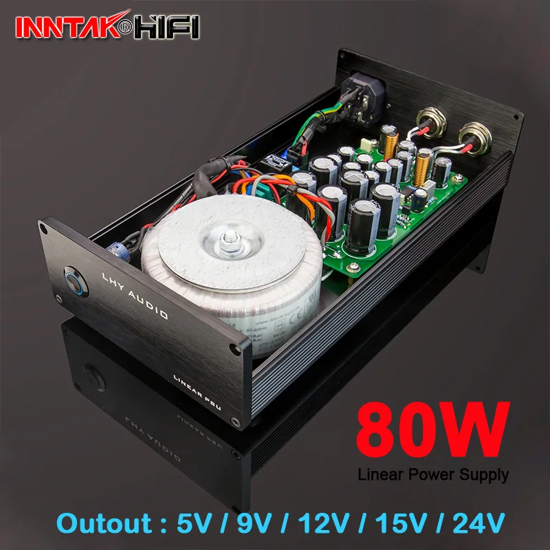 Updated version 80W Linear Regulated Power Supply DC12V DC19V DC24V For HIFI DAC / NAS router PCHiFi (115V & 230V)
Updated version 80W Linear Regulated Power Supply DC12V DC19V DC24V For HIFI DAC / NAS router PCHiFi (115V & 230V)
