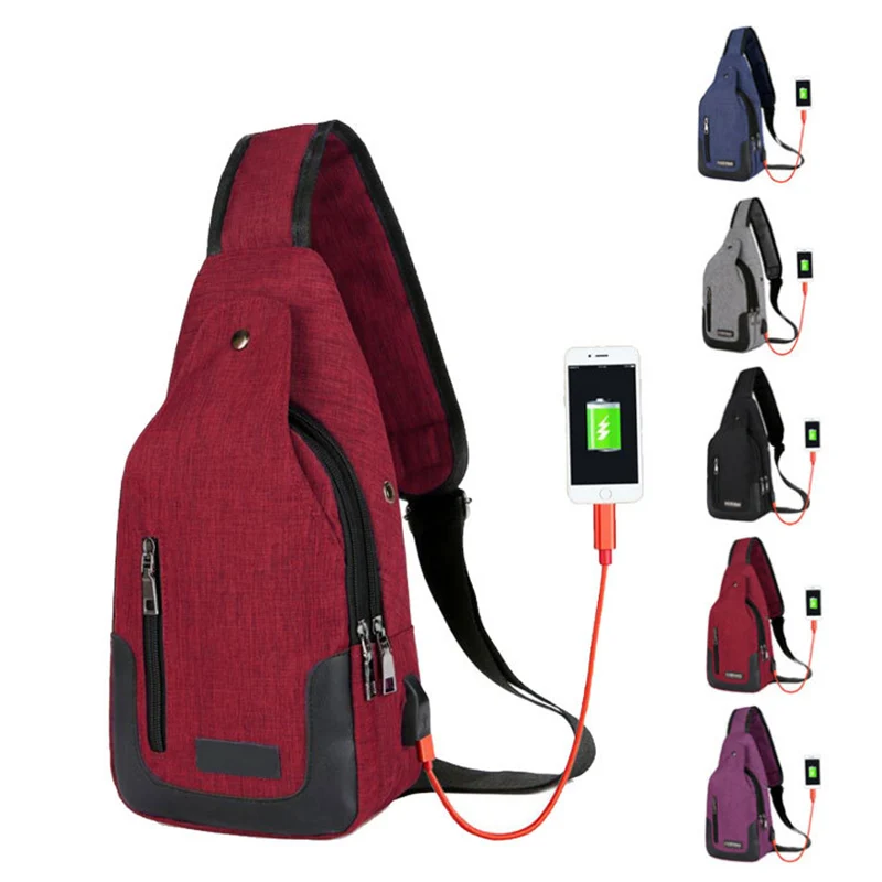 2019 Brand Men's Casual Chest Bag men's Diagonal Package USB Charging multi-function Shoulder Bag Fashion men's Canvas Chest bag
2019 Brand Men's Casual Chest Bag men's Diagonal Package USB Charging multi-function Shoulder Bag Fashion men's Canvas Chest bag