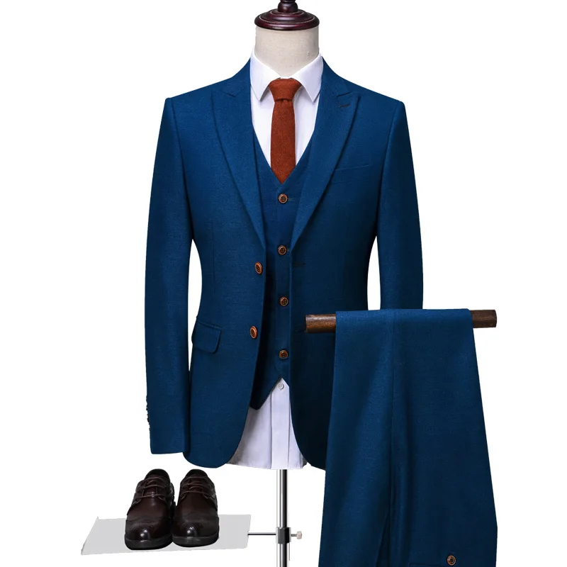 OSCN7 Peak Lapel Tailor Made Suits Men 3 Piece Gentleman Business Wedding Custom Made Mens Suit Blazer Customize 9787-13
OSCN7 Peak Lapel Tailor Made Suits Men 3 Piece Gentleman Business Wedding Custom Made Mens Suit Blazer Customize 9787-13