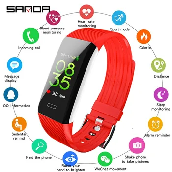 SANDA Bluetooth Smart Watch Women New Sport Watch Men Heart Rate Monitor Fitness Tracker Smartwatch IP67 Waterproof ios android
SANDA Bluetooth Smart Watch Women New Sport Watch Men Heart Rate Monitor Fitness Tracker Smartwatch IP67 Waterproof ios android