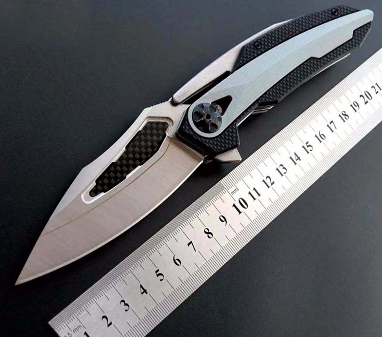 Folding Knife ZT0999 D2+Carbon Fiber CNC Blade ball bearing pocket knife Camping Hunting Survival Outdoor EDC Tool knives
Folding Knife ZT0999 D2+Carbon Fiber CNC Blade ball bearing pocket knife Camping Hunting Survival Outdoor EDC Tool knives