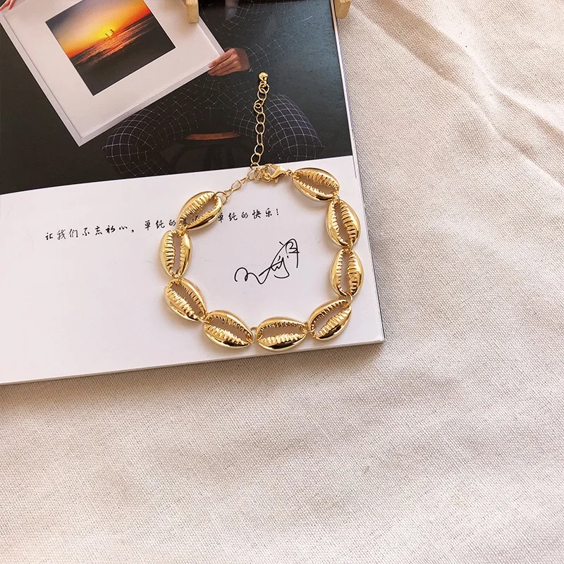 10/20pcs Fancy Gold tone conch and Shell Anklet/Bracelets/Hand Strap Summer Cowrie Beach Foot Jewelry for Women Girl
10/20pcs Fancy Gold tone conch and Shell Anklet/Bracelets/Hand Strap Summer Cowrie Beach Foot Jewelry for Women Girl