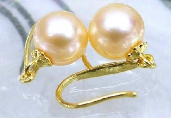 free shipping Genuine natural round pink golden south sea 9-10mm pearl earring 14k/20 stud
free shipping Genuine natural round pink golden south sea 9-10mm pearl earring 14k/20 stud