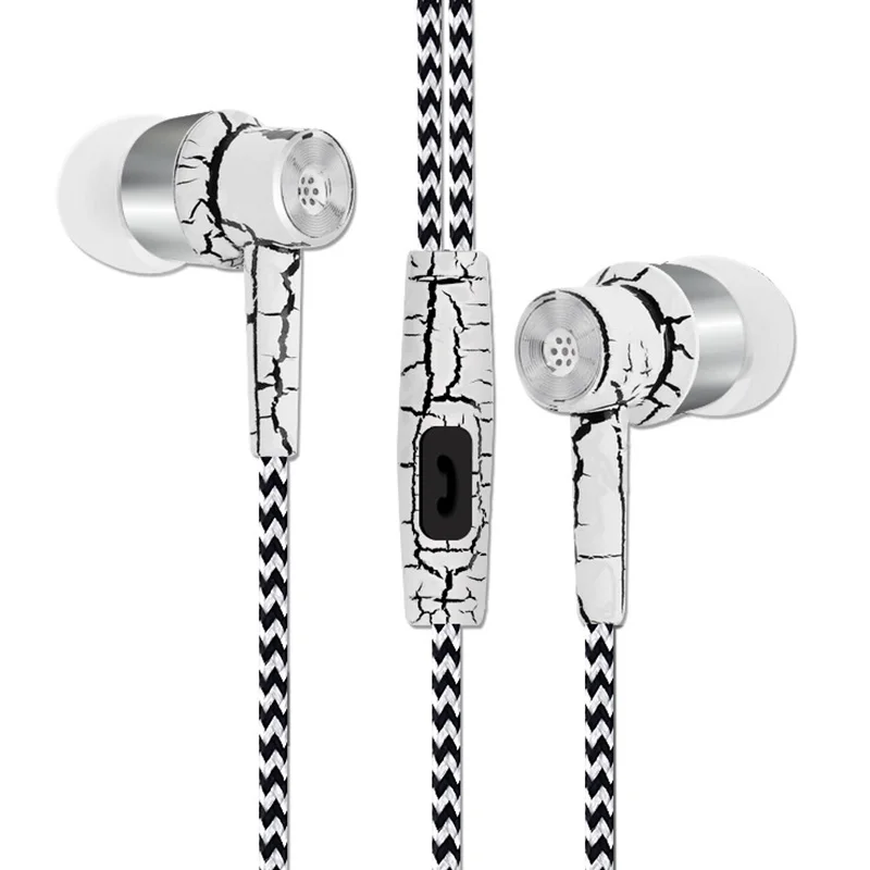 3.5mm In-ear Crack Woven Wired with Mic Music Earphones for Smartphone Laptop Computer MP3
3.5mm In-ear Crack Woven Wired with Mic Music Earphones for Smartphone Laptop Computer MP3
