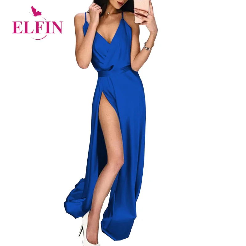 Floor Length Spaghetti Strap Dress Sleeveless Solid Dresses Woman Party Night Side Split Summer 2019 Womens Clothing SJ1869R
Floor Length Spaghetti Strap Dress Sleeveless Solid Dresses Woman Party Night Side Split Summer 2019 Womens Clothing SJ1869R