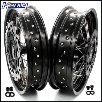 3.5/5.0 17IN. SUPERMOTO SPOKED WHEELS RIMS SET FOR SUZUKI DRZ400SM 2005-2018 BLACK HUBS BLACK RIMS
3.5/5.0 17IN. SUPERMOTO SPOKED WHEELS RIMS SET FOR SUZUKI DRZ400SM 2005-2018 BLACK HUBS BLACK RIMS