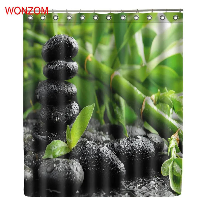 WONZOM Bamboo and Stone Shower Curtains For Bathroom Decor Modern Landscape Bath Curtain with 12 Hooks Mildewproof 2017 Gift
WONZOM Bamboo and Stone Shower Curtains For Bathroom Decor Modern Landscape Bath Curtain with 12 Hooks Mildewproof 2017 Gift