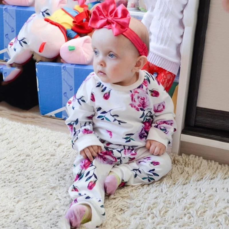 Fashion Cute Infant Newborn Baby Girl Clothes floral Sweatshirt Pant 2pcs Outfit Cotton Baby Tracksuit Set Child Clothing D20
Fashion Cute Infant Newborn Baby Girl Clothes floral Sweatshirt Pant 2pcs Outfit Cotton Baby Tracksuit Set Child Clothing D20