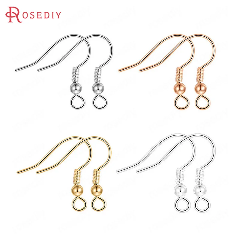 12PCS 15x18MM 24K Gold Color Platinum Color Plated Brass Earring Hook with Beads and Spring High Quality Diy Jewelry Accessories
12PCS 15x18MM 24K Gold Color Platinum Color Plated Brass Earring Hook with Beads and Spring High Quality Diy Jewelry Accessories
