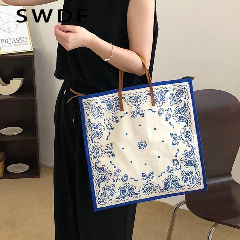 2019 Fashion Ladies Shoulder Bag Shopping Crossbody Bags Korea Retro Printing Handbag Printing Canvas Bag Women's Messenger Bag
2019 Fashion Ladies Shoulder Bag Shopping Crossbody Bags Korea Retro Printing Handbag Printing Canvas Bag Women's Messenger Bag
