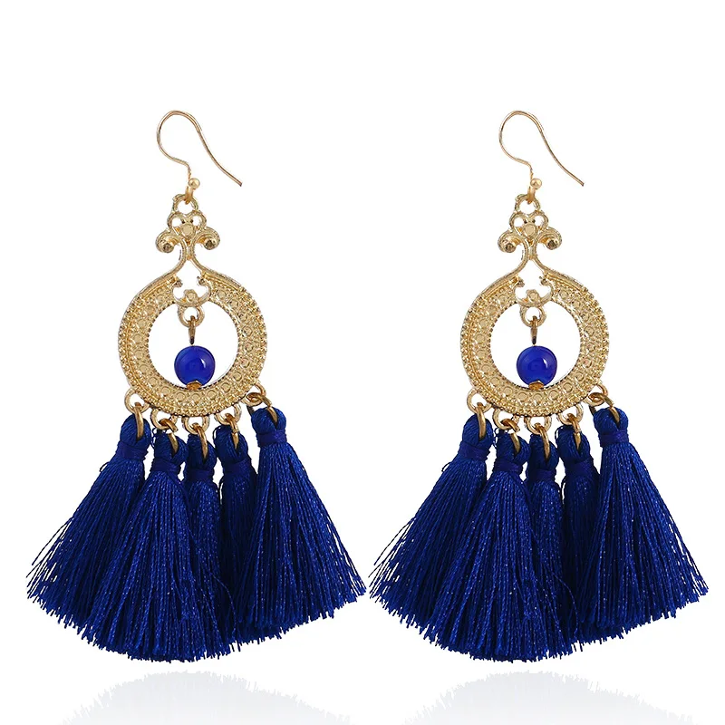 Bohemian Style New Long Earrings Fashion Jewelry Women of European and American Big Brand Long for the women Earrings
Bohemian Style New Long Earrings Fashion Jewelry Women of European and American Big Brand Long for the women Earrings