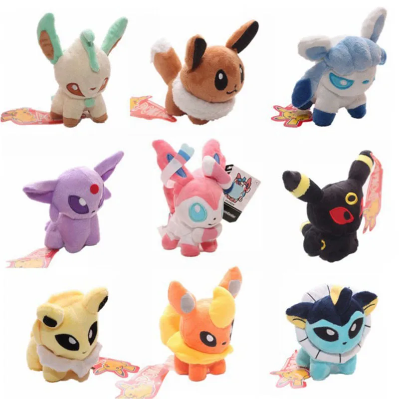 9 styles 13cm size Anime Cartoon Espeon Plush Umbreon Espeon Glaceon Vaporeon pokemones plush toy stuffed plush Dolly toys
9 styles 13cm size Anime Cartoon Espeon Plush Umbreon Espeon Glaceon Vaporeon pokemones plush toy stuffed plush Dolly toys