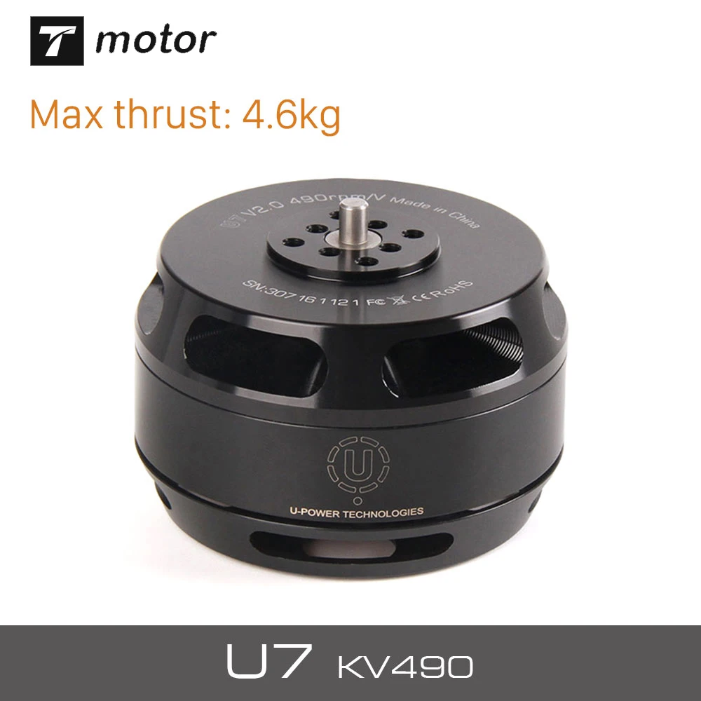 T-MOTOR U-POWER MOTOR U7 490KV for UAV Multirotor Drones Rotors Hexacopter