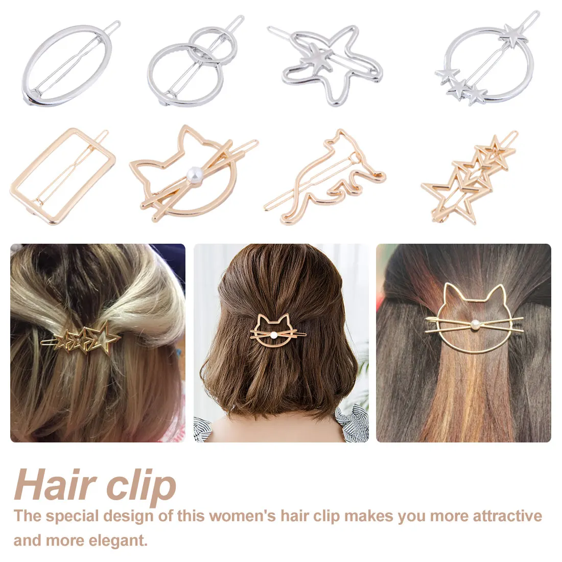 Girls Cute Cat Hairgrip Creative Barrettes Scissors Hair Clips Metal Star Hairpins Alloy Headdress
Girls Cute Cat Hairgrip Creative Barrettes Scissors Hair Clips Metal Star Hairpins Alloy Headdress