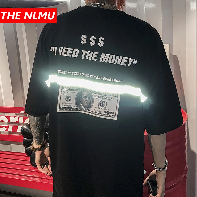 Men tshirts US Dollar Reflective Strip Maria Print Hip Hop T-shirts Men Streetwear 2019 Fashion Summer Spring Tops Tees HS76
Men tshirts US Dollar Reflective Strip Maria Print Hip Hop T-shirts Men Streetwear 2019 Fashion Summer Spring Tops Tees HS76
