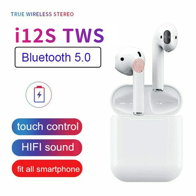 i12 TWS Original Wireless Bluetooth 5.0 Earphone Sports Sweatproof Headphone Touch Portable Earbuds for Phone i10
i12 TWS Original Wireless Bluetooth 5.0 Earphone Sports Sweatproof Headphone Touch Portable Earbuds for Phone i10