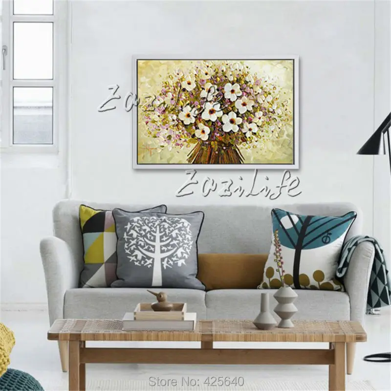 Wall Painting Hand Painted palette knife 3D texture flower Hand Painted Canvas Oil Painting Wall Pictures For Living Room 2
Wall Painting Hand Painted palette knife 3D texture flower Hand Painted Canvas Oil Painting Wall Pictures For Living Room 2