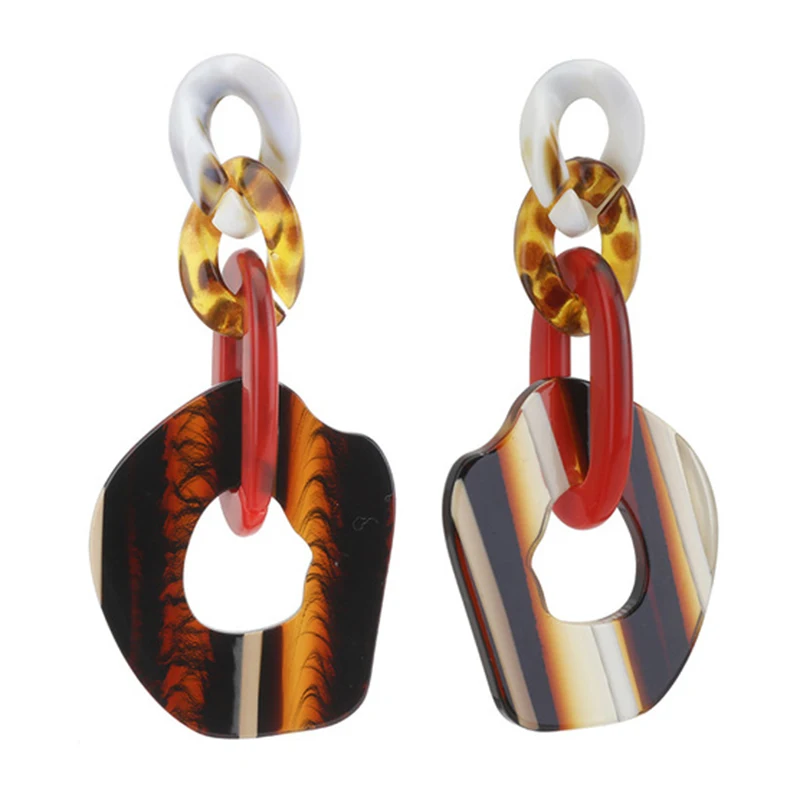 Statement Big Women Resin Earrings Drop Long Dangle Earring Acrylic Geometric Fashion Jewelry Acetate Boho Vintage Modern DDE001
Statement Big Women Resin Earrings Drop Long Dangle Earring Acrylic Geometric Fashion Jewelry Acetate Boho Vintage Modern DDE001