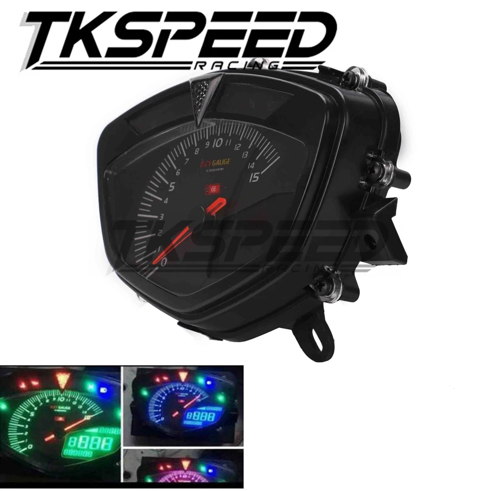 Free shipping Motorbike LCD digital speedometer with dual range seven color screen Motorcycle odometer Tachometer
Free shipping Motorbike LCD digital speedometer with dual range seven color screen Motorcycle odometer Tachometer