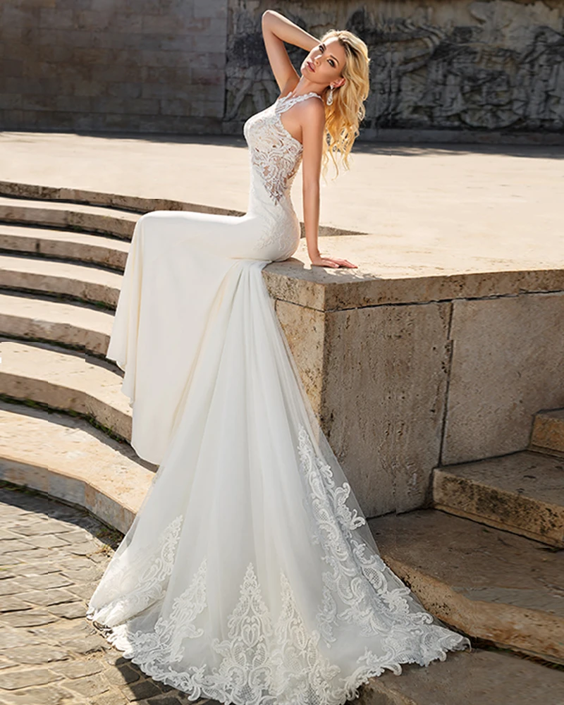 Robe de Mariee Ivory Tulle Off Shoulder Mermaid Wedding Dress 2019 Appliques Simple Bruidsjurken V-neck Luxury Vestido de Noiva
Robe de Mariee Ivory Tulle Off Shoulder Mermaid Wedding Dress 2019 Appliques Simple Bruidsjurken V-neck Luxury Vestido de Noiva