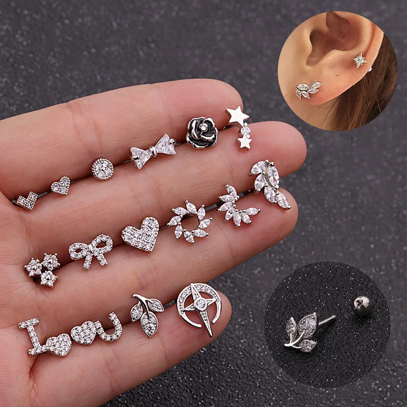 Imixlot 1Pc Small Heart Tragus Stud Cz Cartilage Helix Piercing Jewelry Ear Lobe Rook Conch Screw Back Earring
Imixlot 1Pc Small Heart Tragus Stud Cz Cartilage Helix Piercing Jewelry Ear Lobe Rook Conch Screw Back Earring