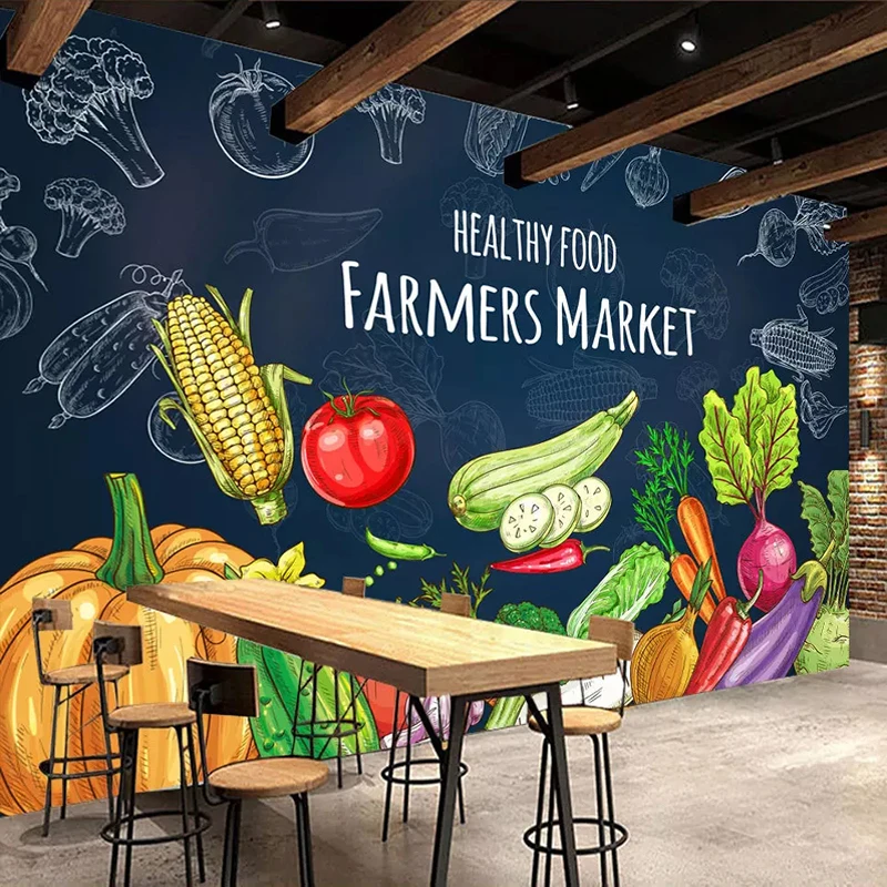 Custom 3D Photo Wallpaper Creative Hand Painted Healthy Food Fruit Vegetables Mural Supermarket Fruit Shop Restaurant Wall Decor
Custom 3D Photo Wallpaper Creative Hand Painted Healthy Food Fruit Vegetables Mural Supermarket Fruit Shop Restaurant Wall Decor