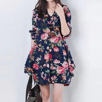 Women Vintage Floral Long Sleeve V-Neck Casual Dress Pregnant Maternity Linen Dresses M-XXL PY1
Women Vintage Floral Long Sleeve V-Neck Casual Dress Pregnant Maternity Linen Dresses M-XXL PY1
