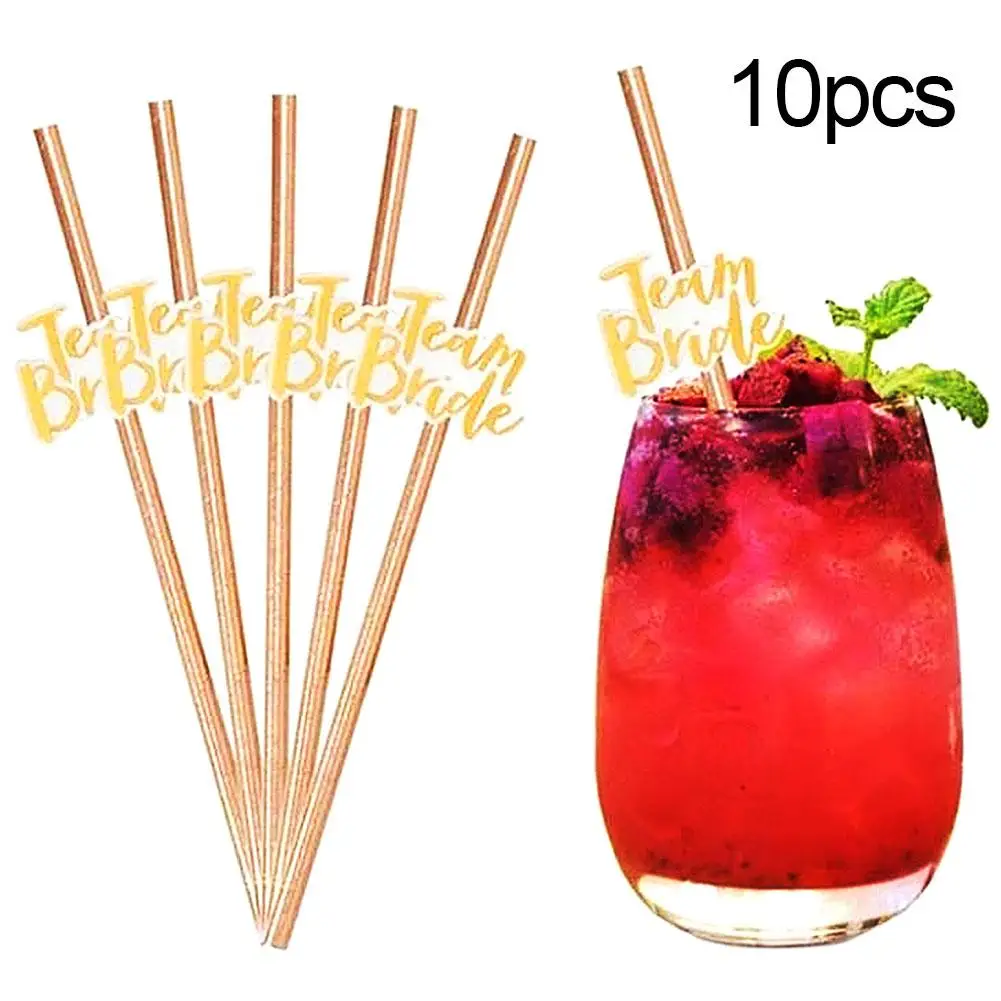 10Pcs Team Bride Drinking Straws Wedding Engagement Decoration Bride to Be Party Supplies Squad Engagement Tray Straws Set 19cm
10Pcs Team Bride Drinking Straws Wedding Engagement Decoration Bride to Be Party Supplies Squad Engagement Tray Straws Set 19cm