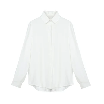 100% Silk Shirt Pure Natural Silk Women Shirt Long Sleeve Top Shirt Women's Clothing 2018 New Style In Fall Top Female Off White
100% Silk Shirt Pure Natural Silk Women Shirt Long Sleeve Top Shirt Women's Clothing 2018 New Style In Fall Top Female Off White
