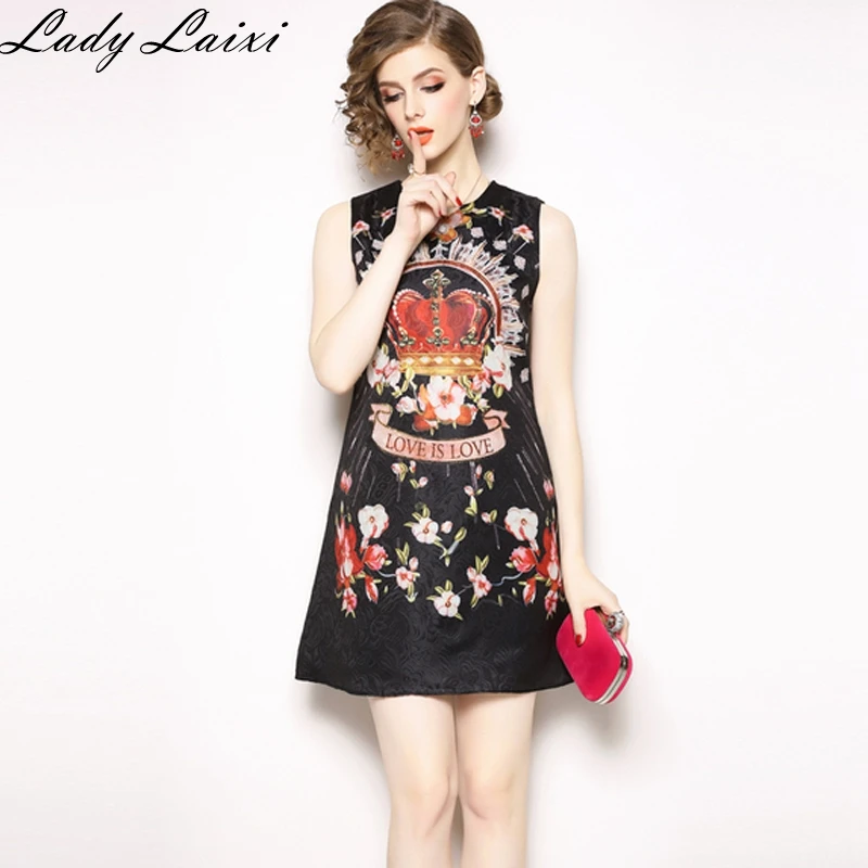 High Quality 2018 Fashion Designer Runway Summer Dress Women's Sleeveless Straight Luxury Floral Jacquard Printed Vintage Dress
High Quality 2018 Fashion Designer Runway Summer Dress Women's Sleeveless Straight Luxury Floral Jacquard Printed Vintage Dress