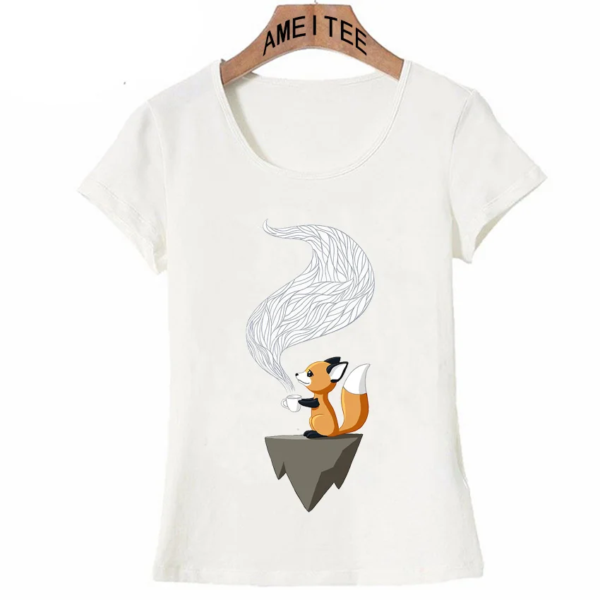 Cartoon Kawaii Fox Tea Coffee Print T-Shirt New Summer Fashion Women T Shirts Funny Design Casual Tops Woman Hip Hop Tee
Cartoon Kawaii Fox Tea Coffee Print T-Shirt New Summer Fashion Women T Shirts Funny Design Casual Tops Woman Hip Hop Tee
