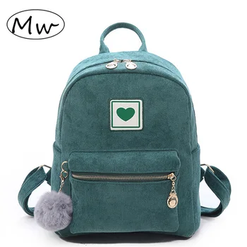 Fashion Women Backpacks Corduroy Schoolbags Female Shoulder Bag Cute Hairball Backpack Female Zipper Bags For Girls Mochila New
Fashion Women Backpacks Corduroy Schoolbags Female Shoulder Bag Cute Hairball Backpack Female Zipper Bags For Girls Mochila New
