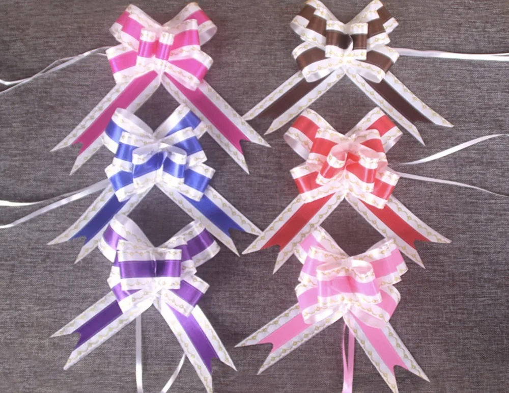 Beautiful double Stitching color 45mm large Pull Bow ribbon flower for Gift Packing Party Wedding Car Decoration 100pcs/pack
Beautiful double Stitching color 45mm large Pull Bow ribbon flower for Gift Packing Party Wedding Car Decoration 100pcs/pack