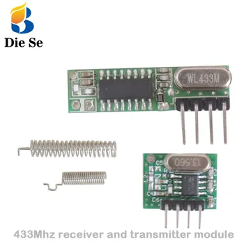 3 sets RF module 433Mhz superheterodyne receiver and transmitter kit with antenna For Arduino uno Diy kits 433mhz Remote control
3 sets RF module 433Mhz superheterodyne receiver and transmitter kit with antenna For Arduino uno Diy kits 433mhz Remote control