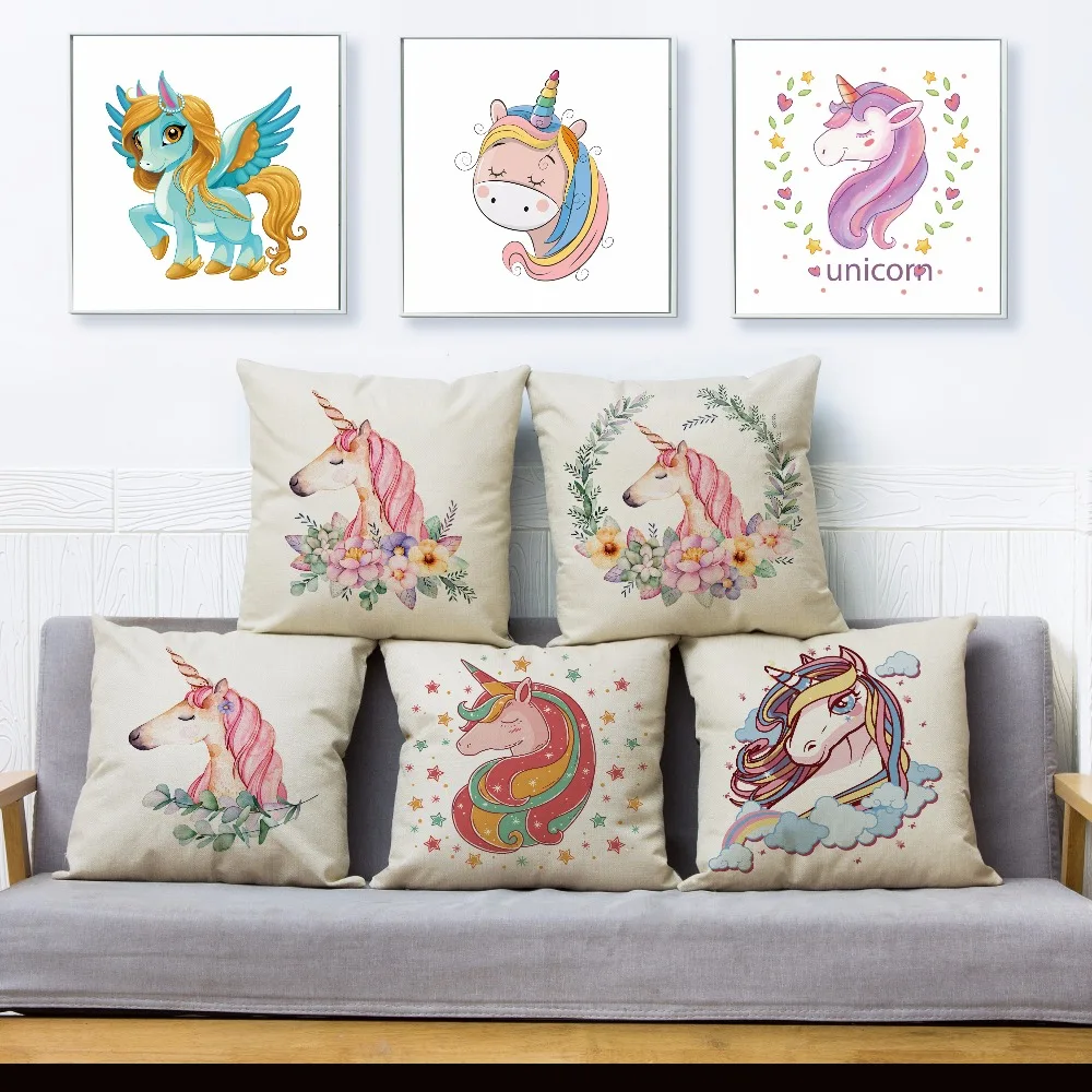 Cute Pegasus Unicorn Print Throw Pillow Cover 45*45cm Square Cushion Covers Linen Pillows Cases Car Sofa Home Decor Pillow Case
Cute Pegasus Unicorn Print Throw Pillow Cover 45*45cm Square Cushion Covers Linen Pillows Cases Car Sofa Home Decor Pillow Case