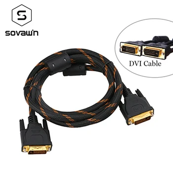 HD DVI To DVI Cable 1.5M Gold Plated Plug Male to Male 1080P High Speed Transport For HDTV Laptop Projector PC DVI-D 24+1 Pin
HD DVI To DVI Cable 1.5M Gold Plated Plug Male to Male 1080P High Speed Transport For HDTV Laptop Projector PC DVI-D 24+1 Pin